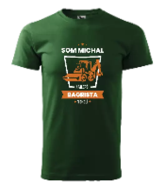 Pánske tričko Nejlepší v okolí - bagrista - kopie