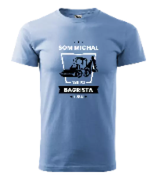 Pánske tričko Nejlepší v okolí - bagrista - kopie