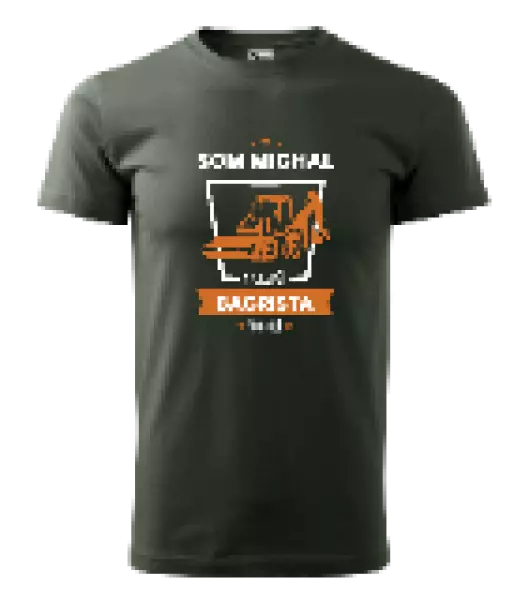 Pánske tričko Nejlepší v okolí - bagrista - kopie