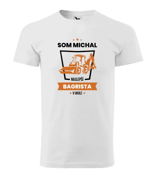 Pánske tričko Nejlepší v okolí - bagrista - kopie