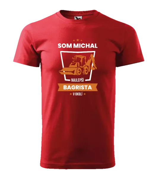 Pánske tričko Nejlepší v okolí - bagrista - kopie