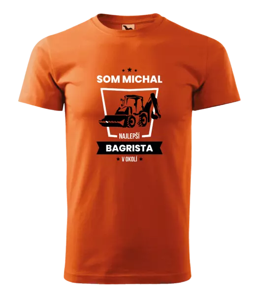 Pánske tričko Nejlepší v okolí - bagrista - kopie