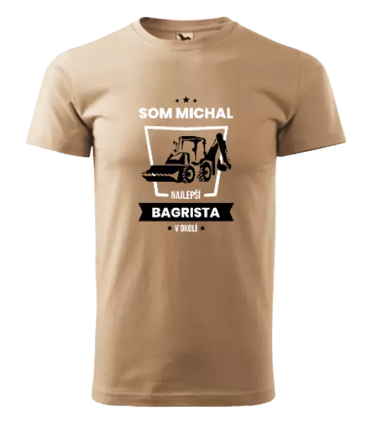 Pánske tričko Nejlepší v okolí - bagrista - kopie