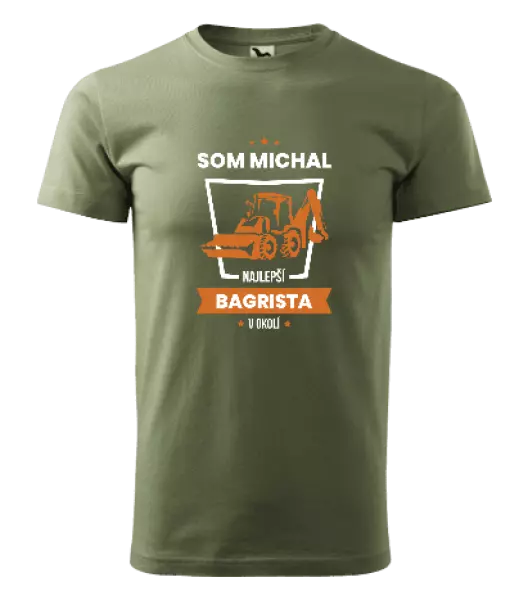 Pánske tričko Nejlepší v okolí - bagrista - kopie