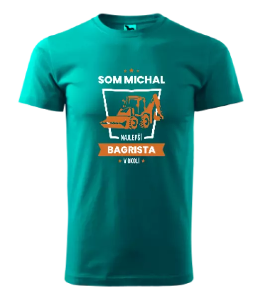 Pánske tričko Nejlepší v okolí - bagrista - kopie