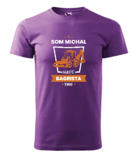 Pánske tričko Nejlepší v okolí - bagrista - kopie