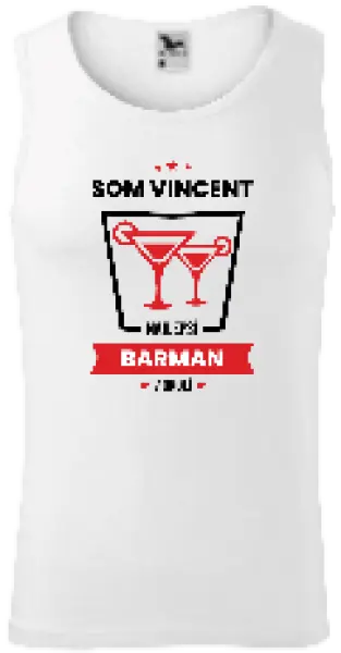 Pánske tielko Najlepší v okolí - barman