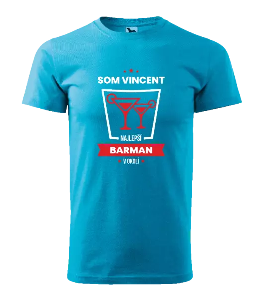 Pánske tričko Najlepší v okolí - barman