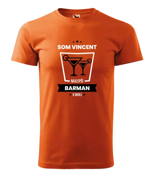 Pánske tričko Najlepší v okolí - barman