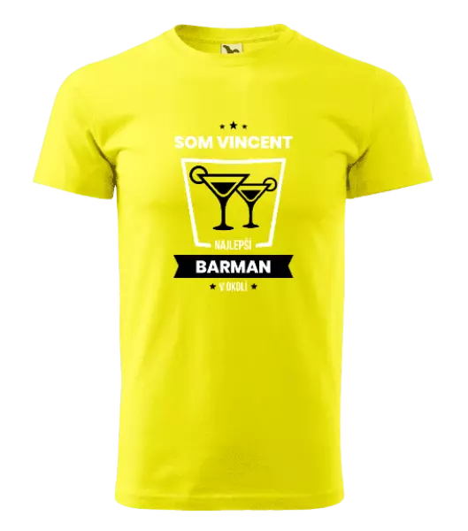 Pánske tričko Najlepší v okolí - barman
