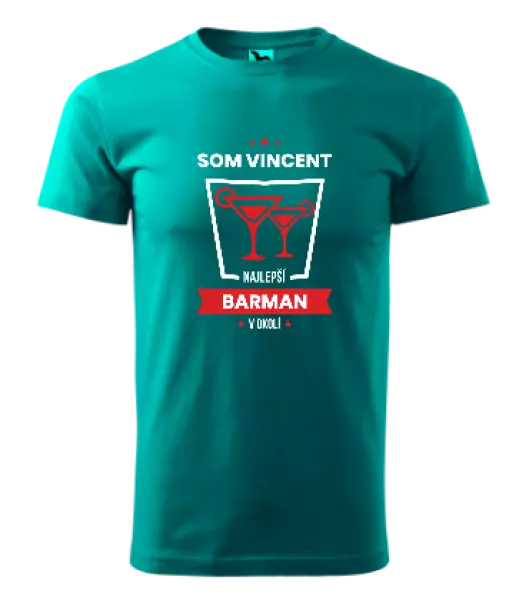 Pánske tričko Najlepší v okolí - barman