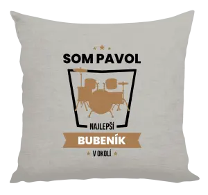 Vankúš Nejlepší v okolí - bubeník - kopie