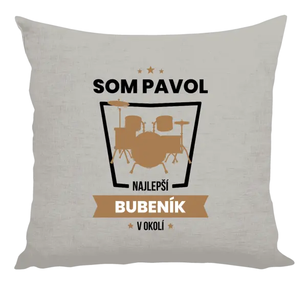 Vankúš Nejlepší v okolí - bubeník - kopie