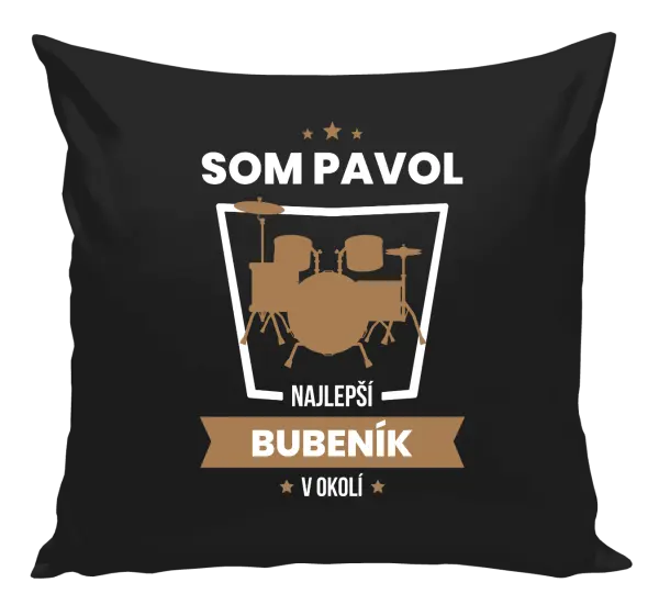 Vankúš Nejlepší v okolí - bubeník - kopie