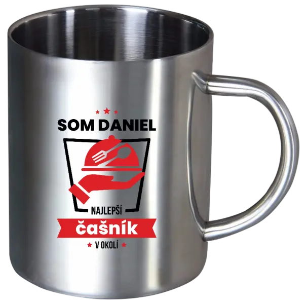 Nerezový hrnček Najlepší v okolí - čašník