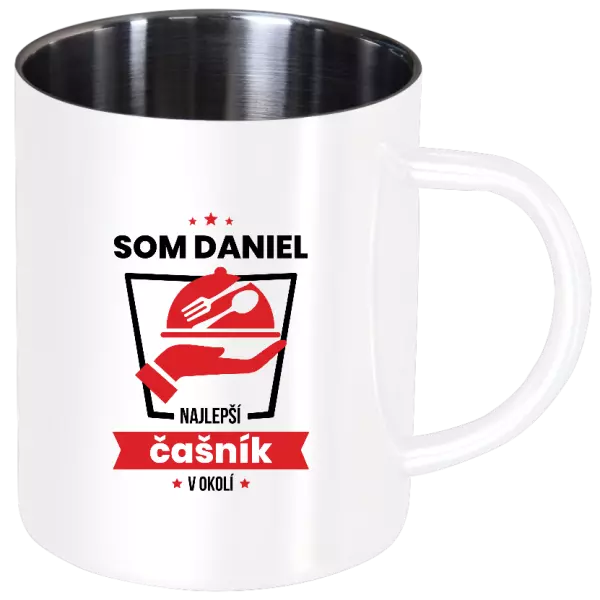 Nerezový hrnček Najlepší v okolí - čašník