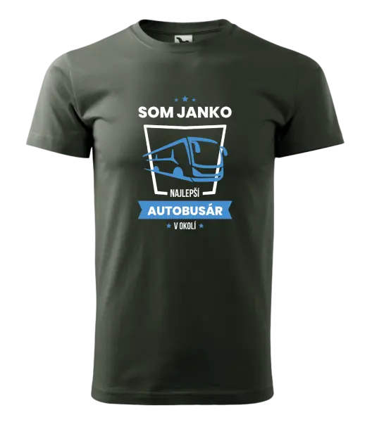 Pánske tričko Najlepší v okolí - autobusár