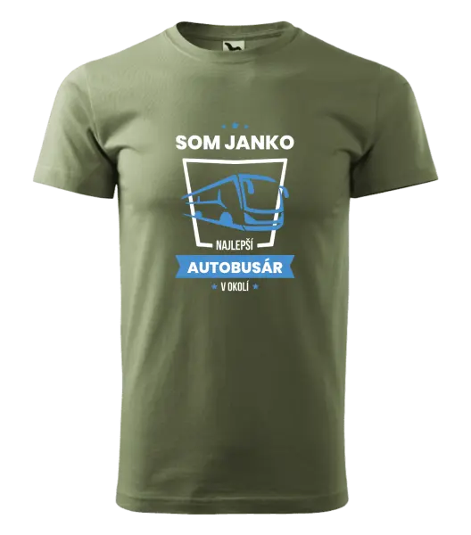 Pánske tričko Najlepší v okolí - autobusár