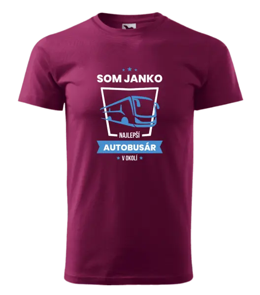Pánske tričko Najlepší v okolí - autobusár