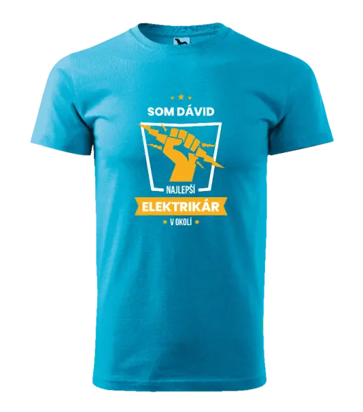 Pánske tričko Nejlepší v okolí - elektrikář - kopie