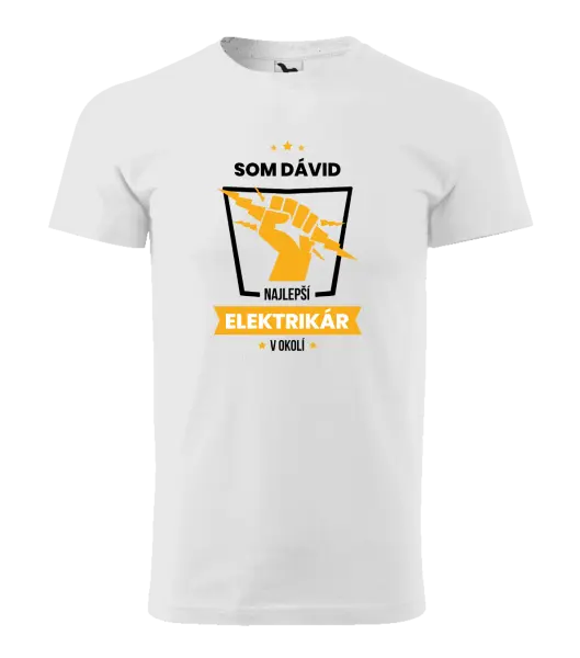 Pánske tričko Nejlepší v okolí - elektrikář - kopie