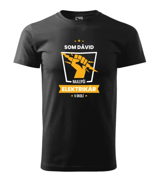 Pánske tričko Nejlepší v okolí - elektrikář - kopie