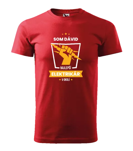 Pánske tričko Nejlepší v okolí - elektrikář - kopie