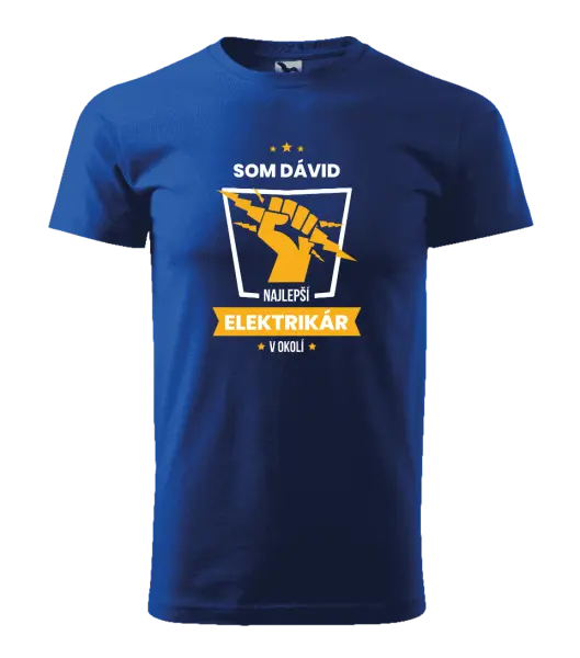 Pánske tričko Nejlepší v okolí - elektrikář - kopie