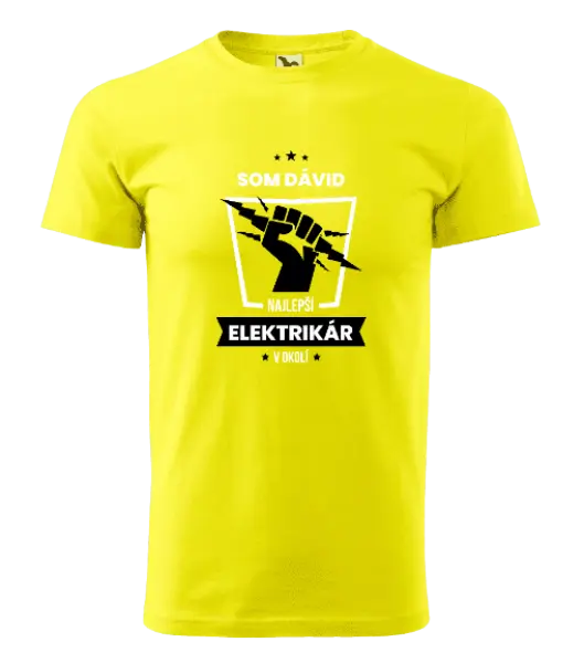 Pánske tričko Nejlepší v okolí - elektrikář - kopie