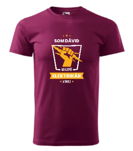 Pánske tričko Nejlepší v okolí - elektrikář - kopie