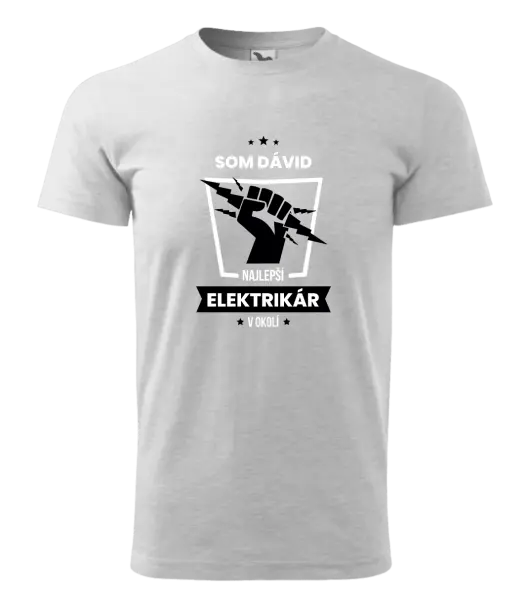 Pánske tričko Nejlepší v okolí - elektrikář - kopie