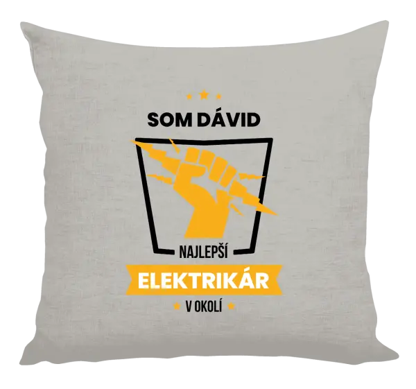 Vankúš Nejlepší v okolí - elektrikář - kopie
