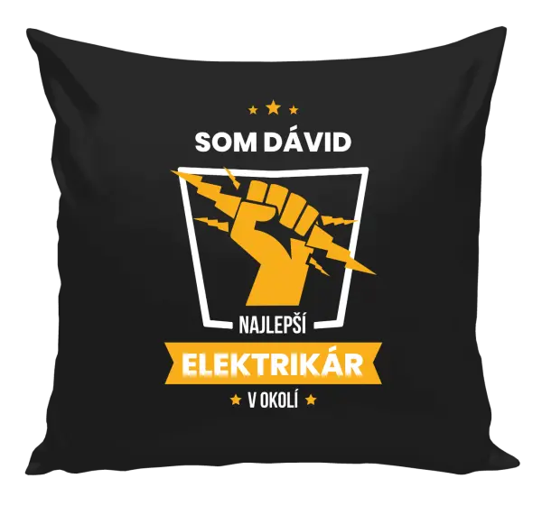 Vankúš Nejlepší v okolí - elektrikář - kopie