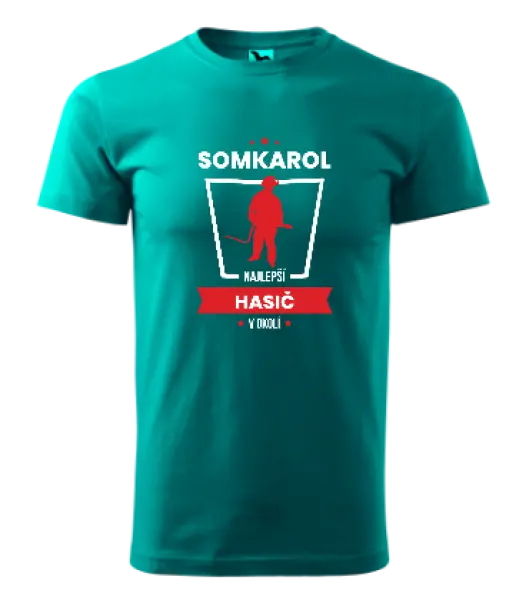 Pánske tričko Najlepší v okolí - hasič