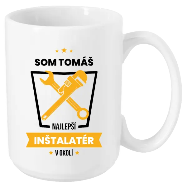 Hrnček Najlepší v okolí - inštalatér