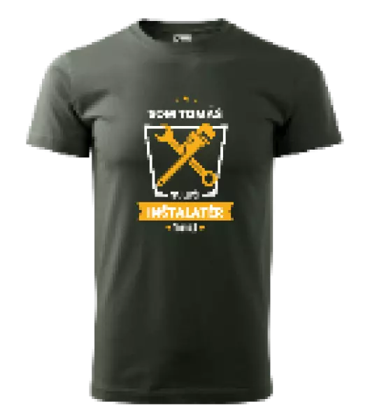 Pánske tričko Najlepší v okolí - inštalatér