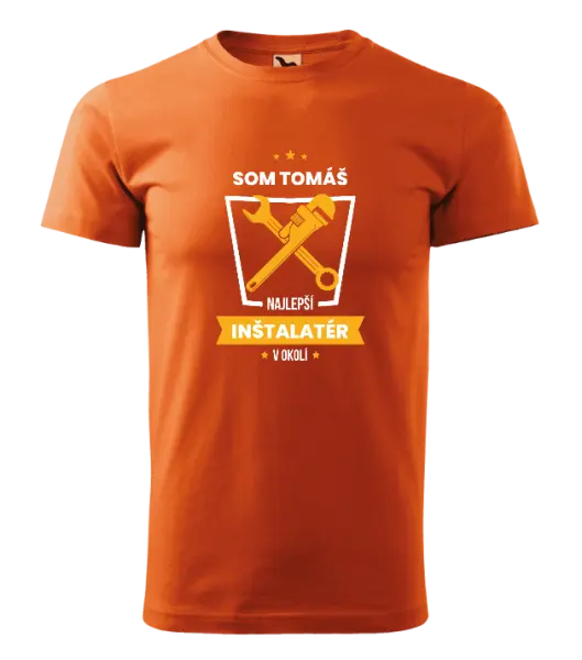 Pánske tričko Najlepší v okolí - inštalatér