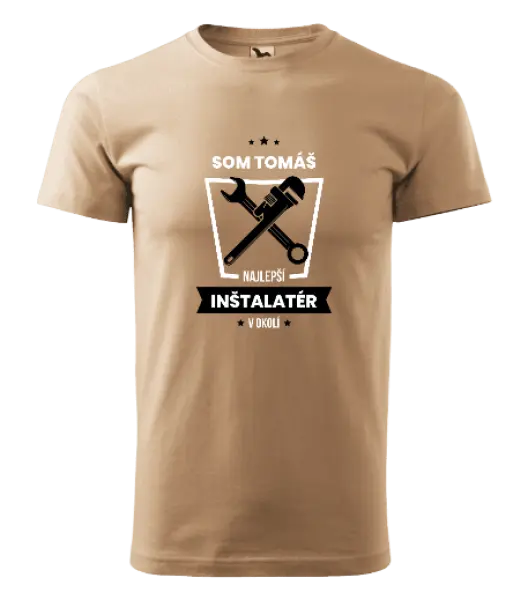 Pánske tričko Najlepší v okolí - inštalatér