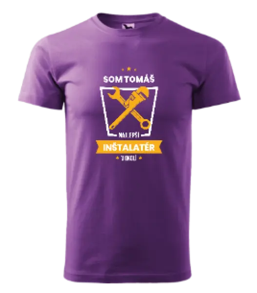Pánske tričko Najlepší v okolí - inštalatér