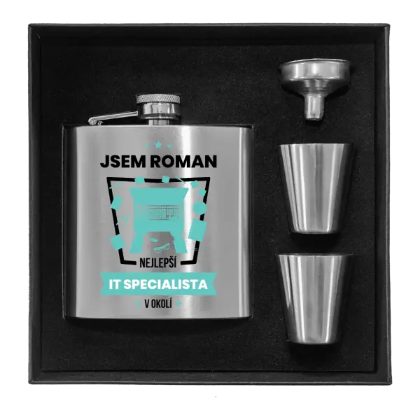 Ploskačka v krabičke Najlepší v okolí - IT špecialista