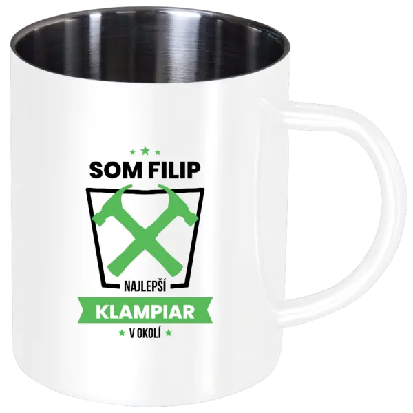 Nerezový hrnček Nejlepší v okolí - klempíř - kopie