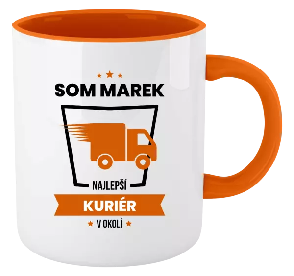 Hrnček  Najlepší v okolí - kuriér