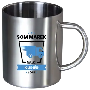 Nerezový hrnček Najlepší v okolí - kuriér