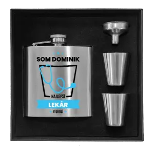 Ploskačka v krabičke Nejlepší v okolí - lékař - kopie