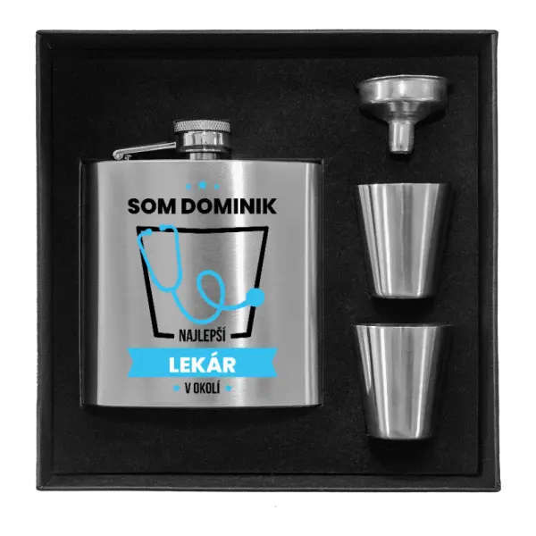 Ploskačka v krabičke Najlepší v okolí - lekár