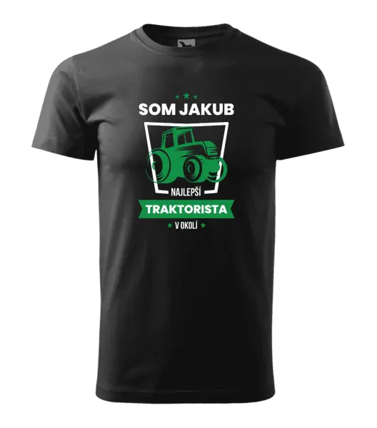 Pánske tričko Nejlepší v okolí - traktorista - kopie