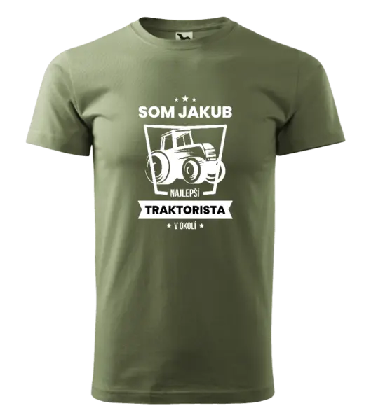 Pánske tričko Nejlepší v okolí - traktorista - kopie
