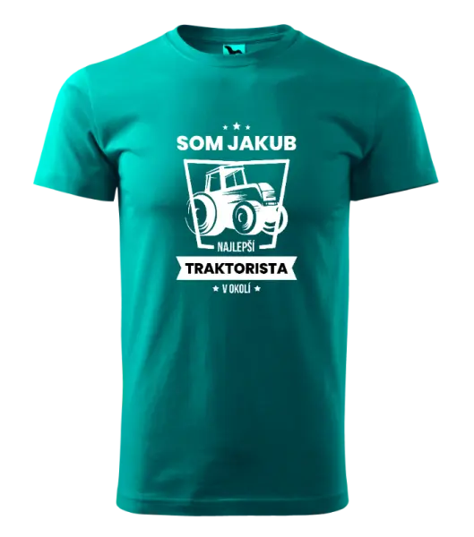 Pánske tričko Nejlepší v okolí - traktorista - kopie