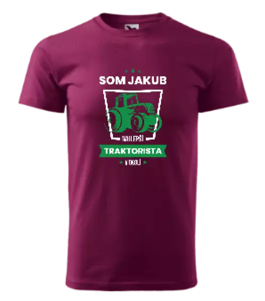 Pánske tričko Nejlepší v okolí - traktorista - kopie