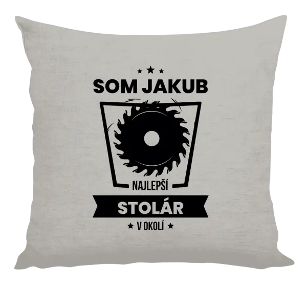 Vankúš Nejlepší v okolí - truhlář - kopie